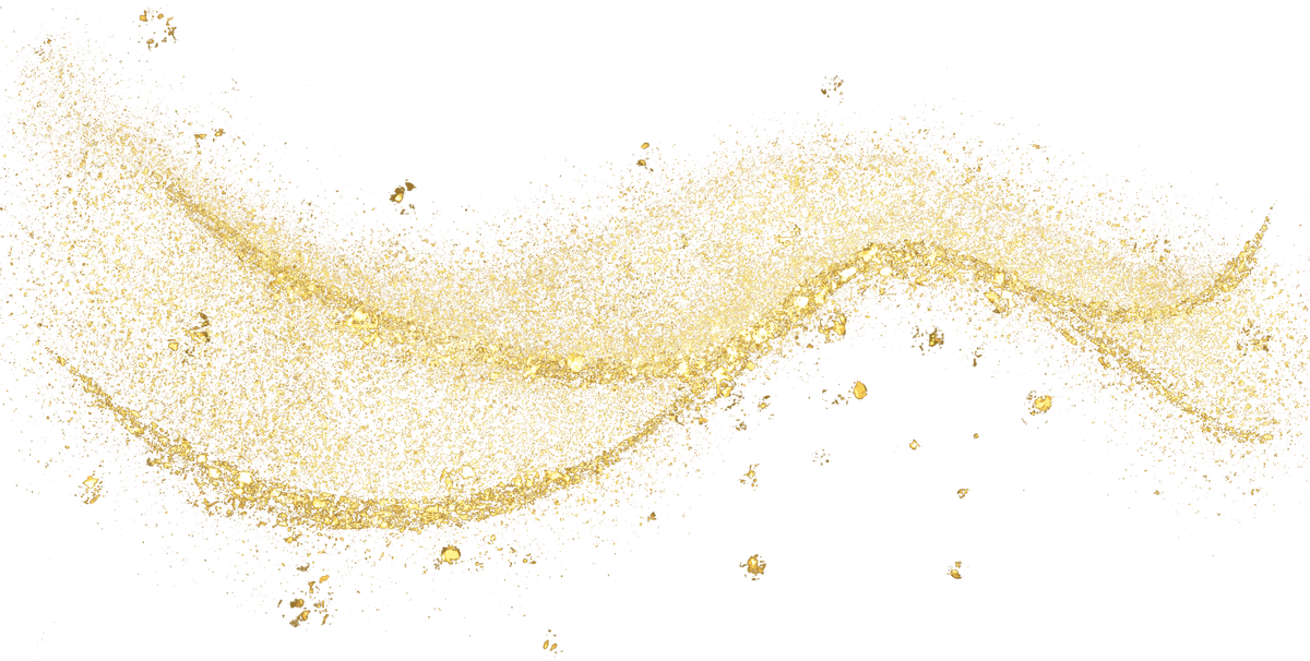 gold glitter shiny sprinkles curve