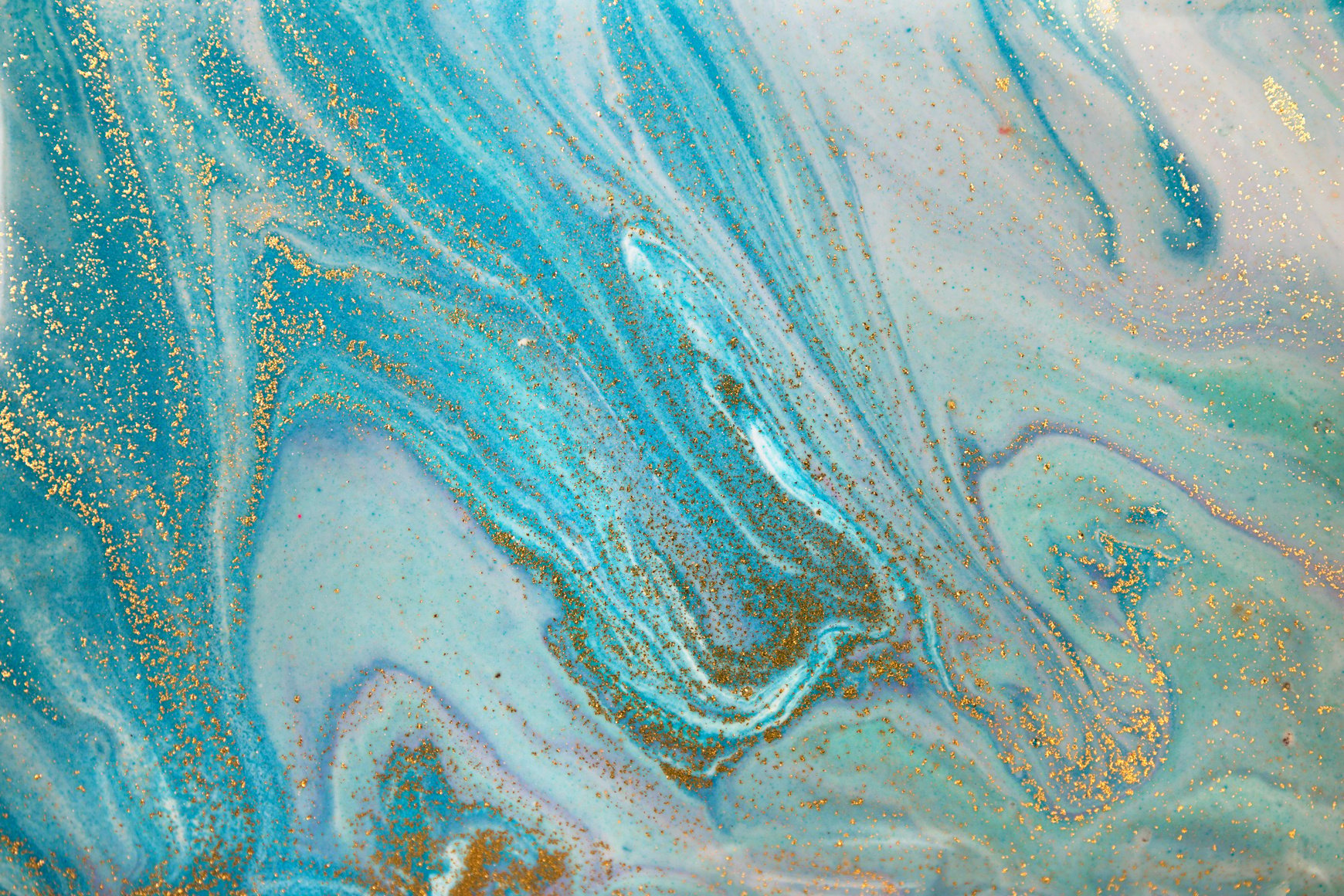 Blue and Gold Marble Texture